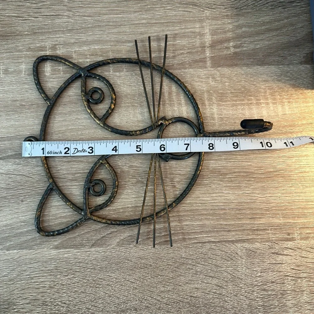 Cat Wall Hook Decorative Wall Hanging Wrought Iron‎ Leashes Keys Towels Coats